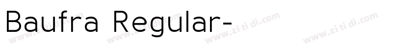 Baufra Regular字体转换